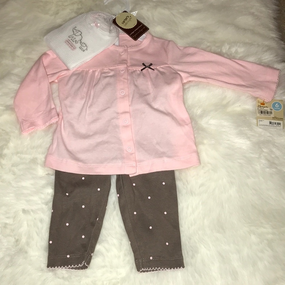Carter’s Little Layette 3-piece cardigan set